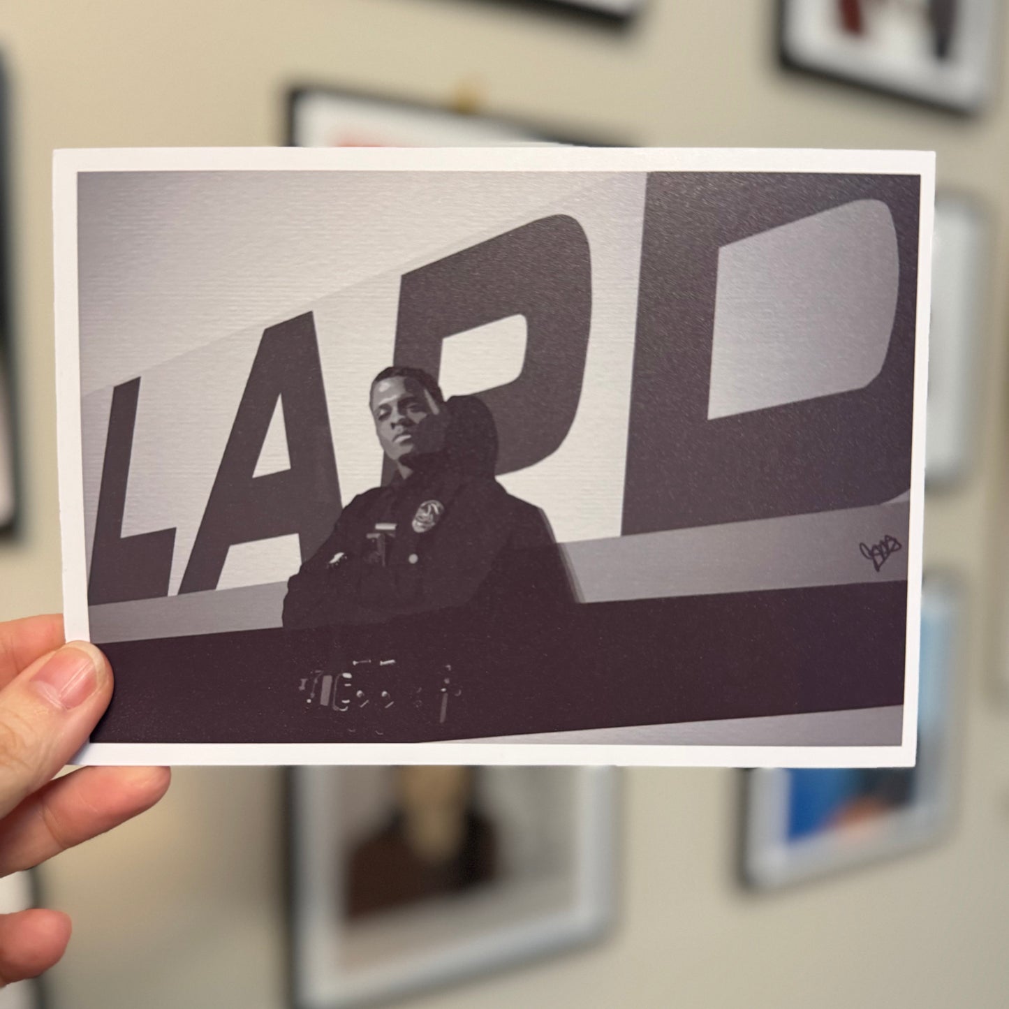 The Rookie LAPD Inspired Art Prints - Sergeant Bradford Art Print, Tim Bradford, LAPD, Officer Chen Art Print, Lucy Chen, Fanart