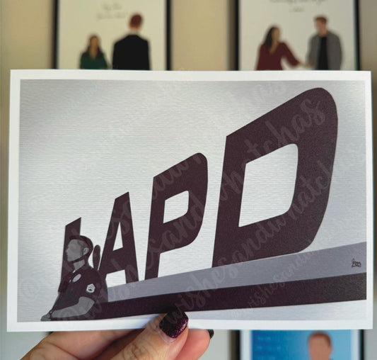 The Rookie LAPD Inspired Art Prints - Sergeant Bradford Art Print,  Tim Bradford, LAPD, Officer Chen Art Print, Lucy Chen, Fanart