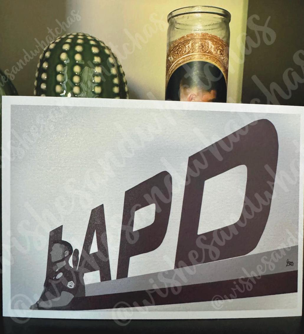 The Rookie LAPD Inspired Art Prints - Sergeant Bradford Art Print,  Tim Bradford, LAPD, Officer Chen Art Print, Lucy Chen, Fanart