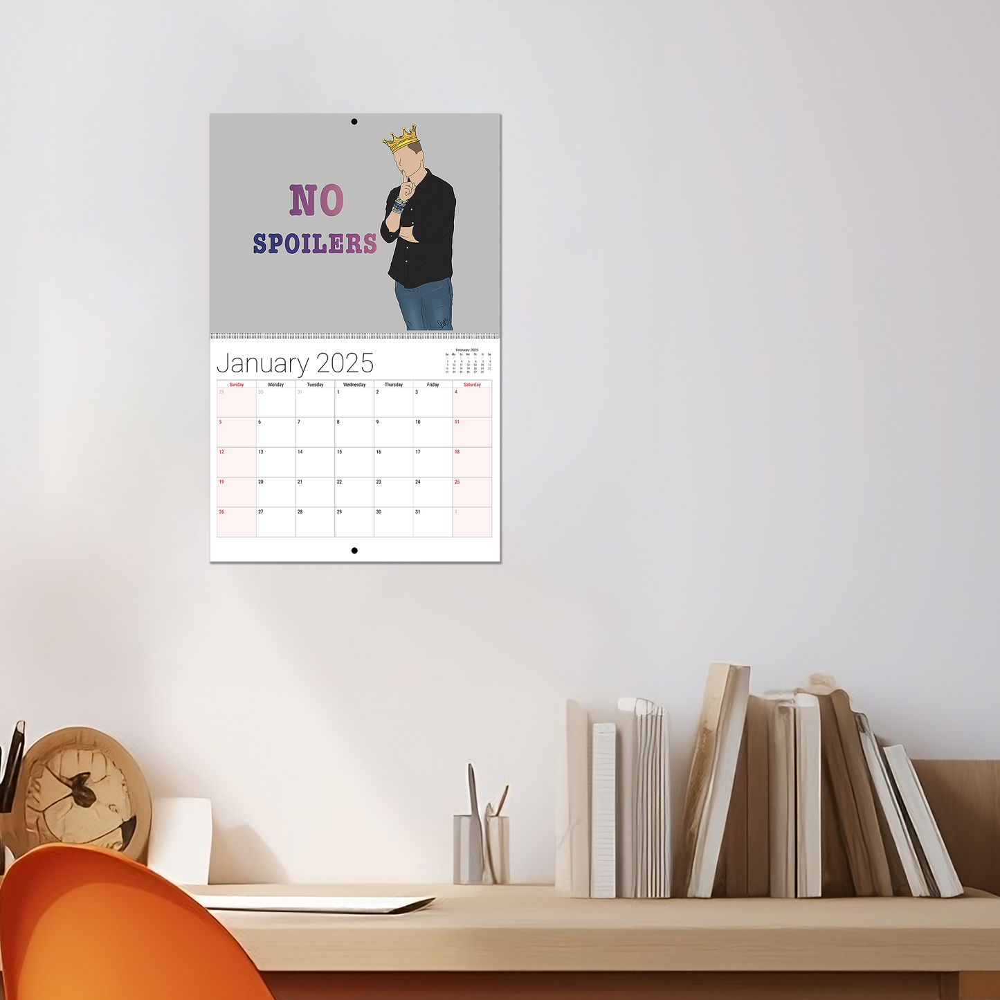 *Limited Stock* 2025 The Rookie Inspired Calendar, Bradford, Chen, Lopez, Harper, Nolan, Grey, Chenford, Wopez, Kojo, Wall Calendar, Fan Art