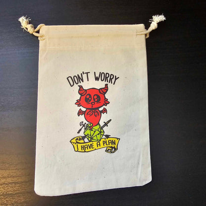 Dragon Art Dice Bag for Role Playing Games - Canvas Storage