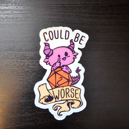 Dungeons & Dragons Inspired RPG Cute Dragon Dice Stickers