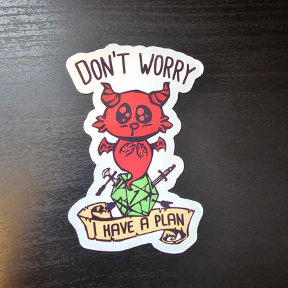 Dungeons & Dragons Inspired RPG Cute Dragon Dice Stickers