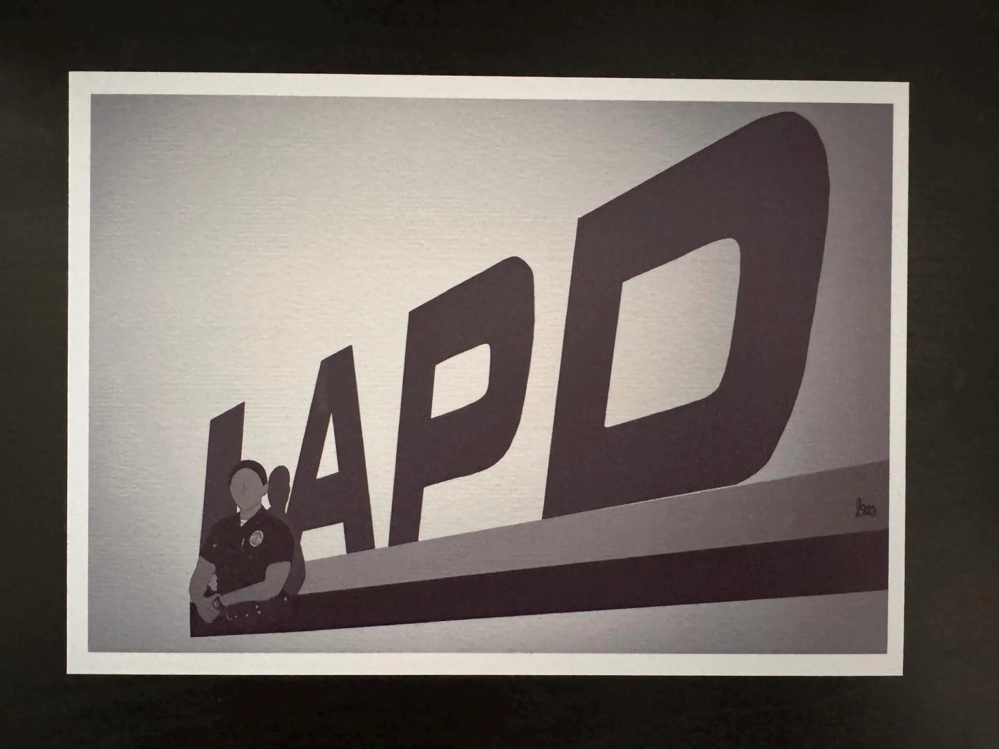 The Rookie LAPD Inspired Art Prints - Sergeant Bradford Art Print,  Tim Bradford, LAPD, Officer Chen Art Print, Lucy Chen, Fanart