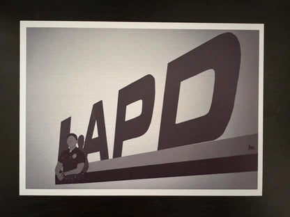 The Rookie LAPD Inspired Art Prints - Sergeant Bradford Art Print,  Tim Bradford, LAPD, Officer Chen Art Print, Lucy Chen, Fanart